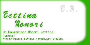 bettina monori business card